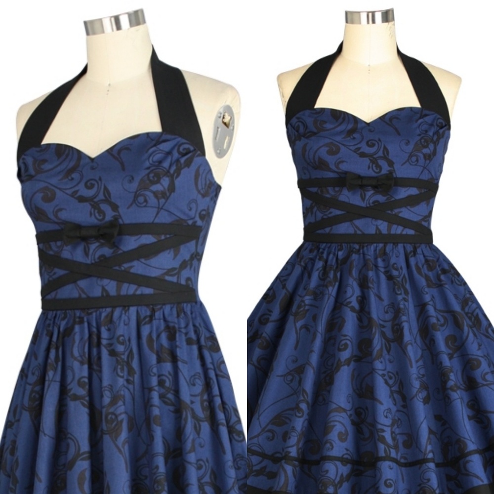 Plus Size Swing Dance Pin Up Dress - Picture 4 of 5
